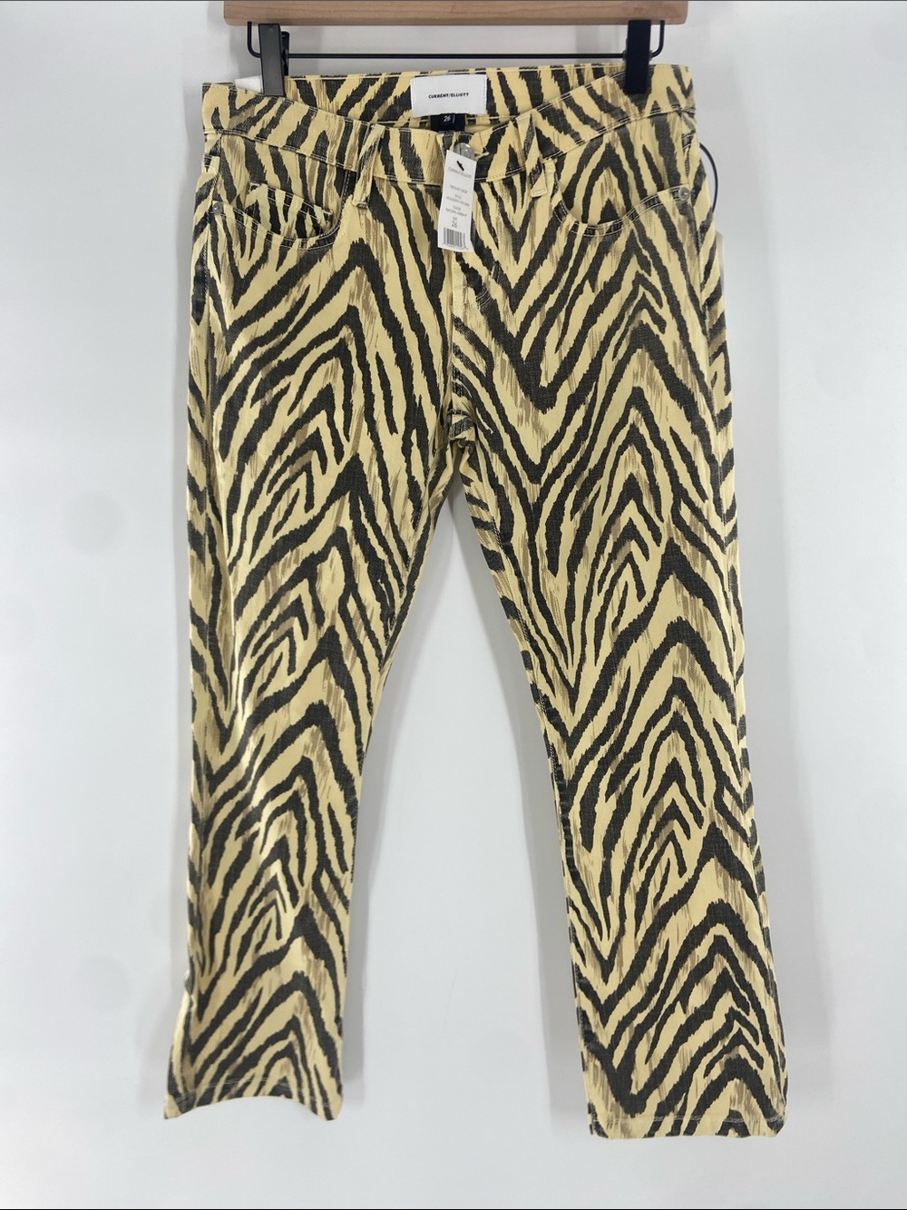Current/Elliot Natural Zebra P The Ruby Crop Size 26 NWT